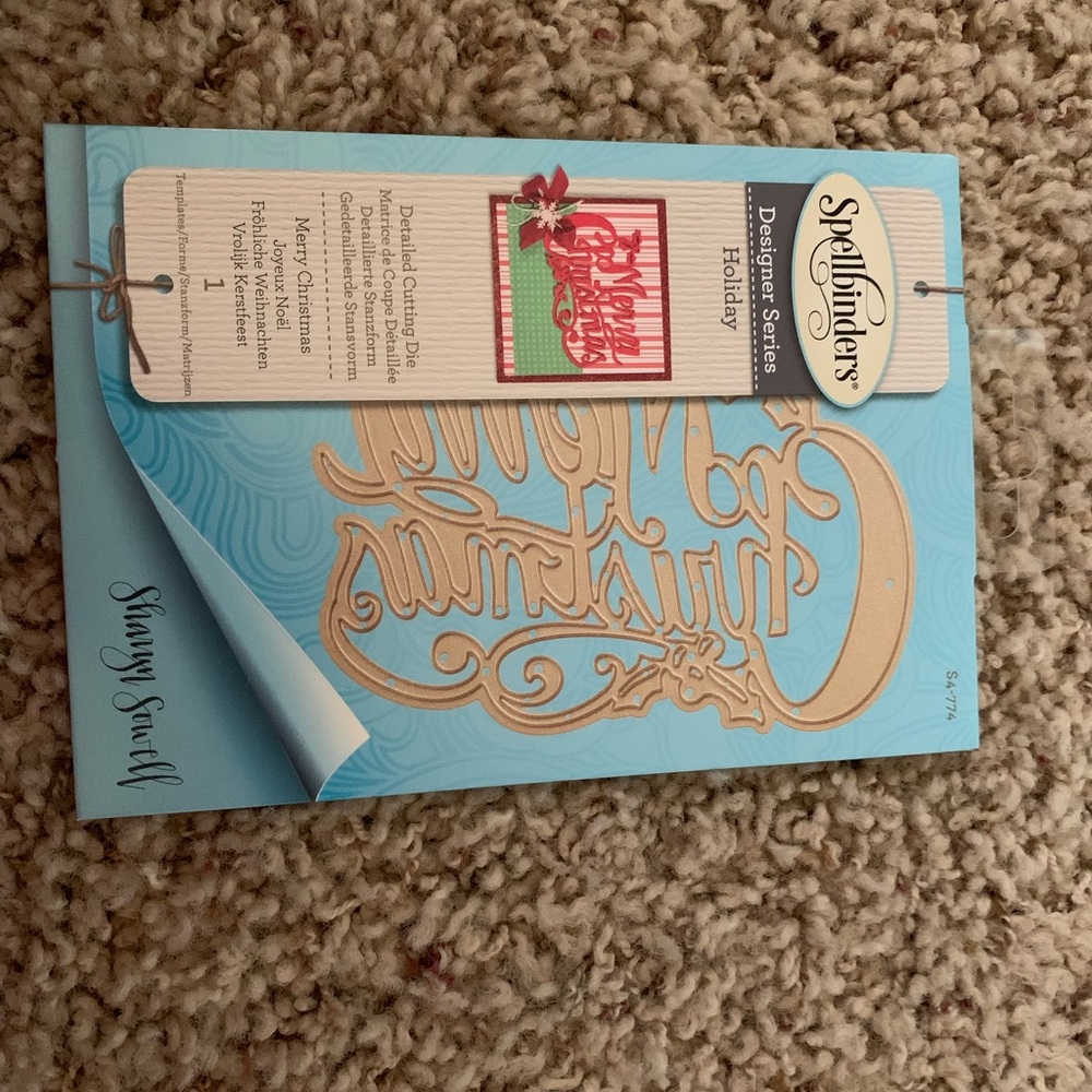 NWT Spellbinders Merry Christmas Die